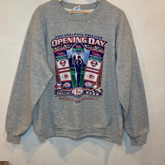 Majestic Other - Vintage Gray Philadelphia Phillies Opening Day Sweater Mens XL